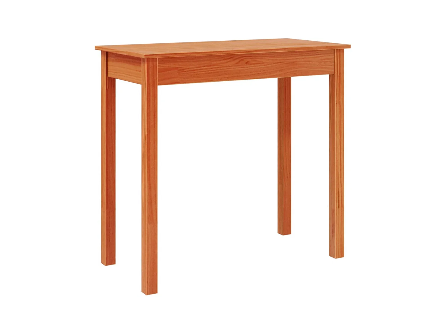 Table console marron miel 80x40x75 cm bois massif de pin