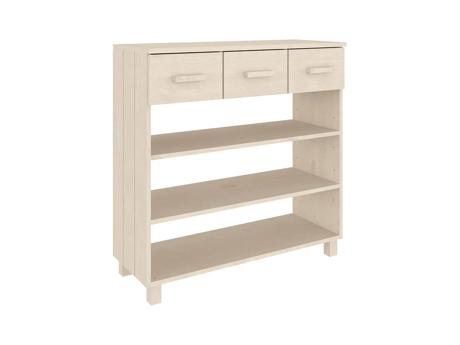 Table console  Marron miel 90x35x90 cm Bois massif de pin