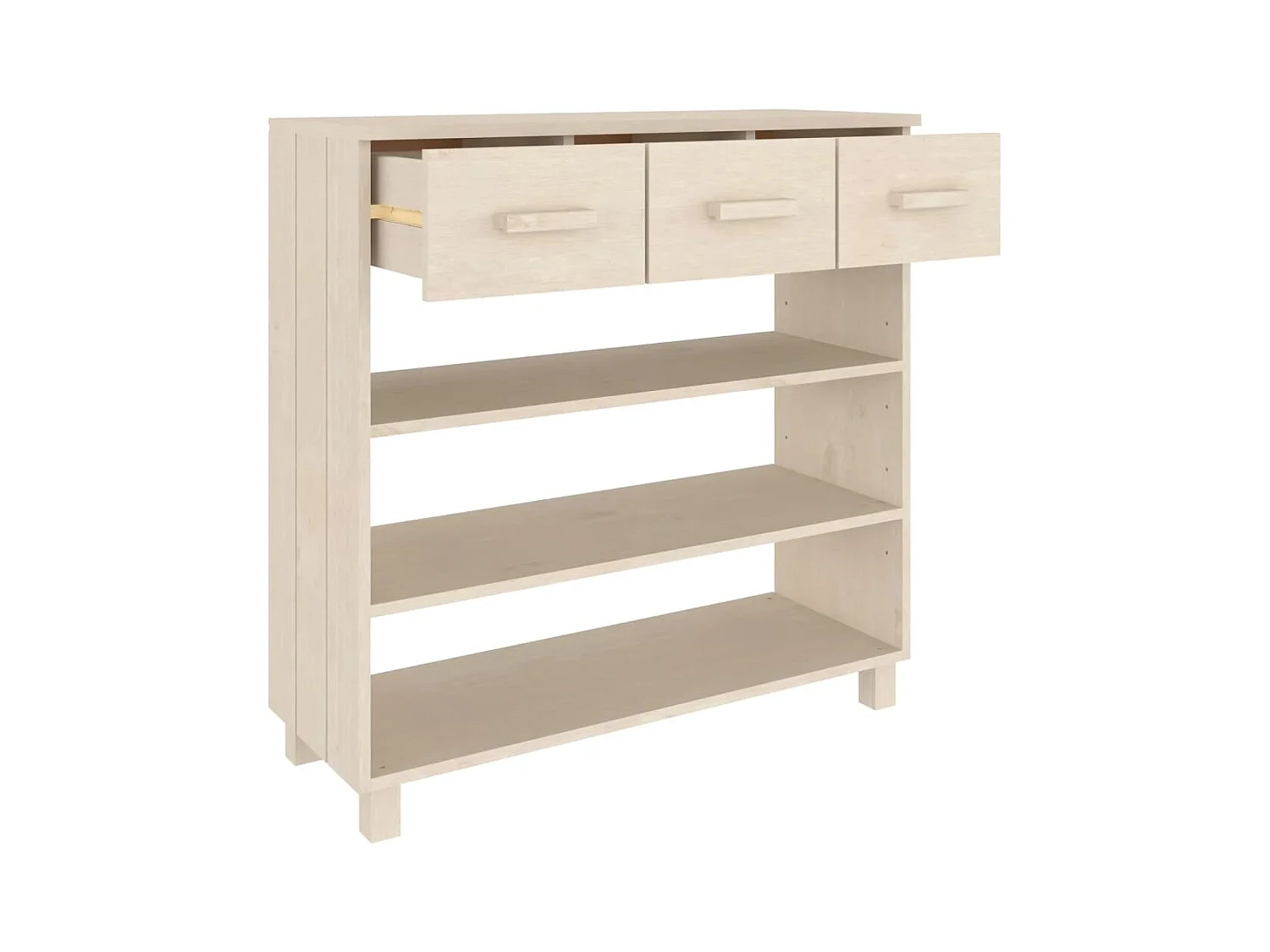 Table console  Marron miel 90x35x90 cm Bois massif de pin