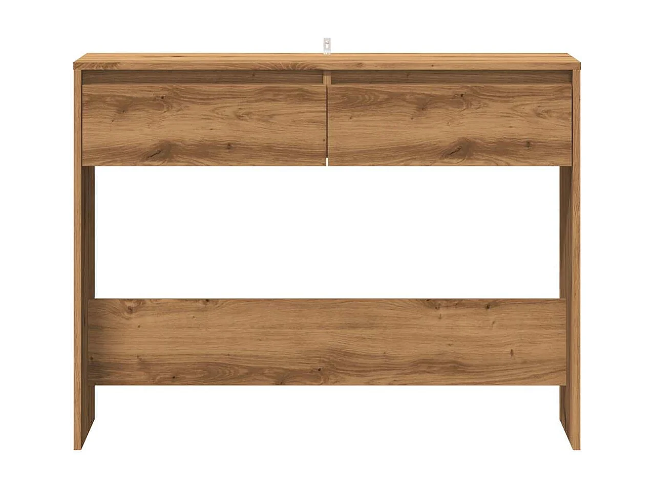 Consoletafel handgemaakt eikenhout 100x35x76,5 cm bewerkt hout