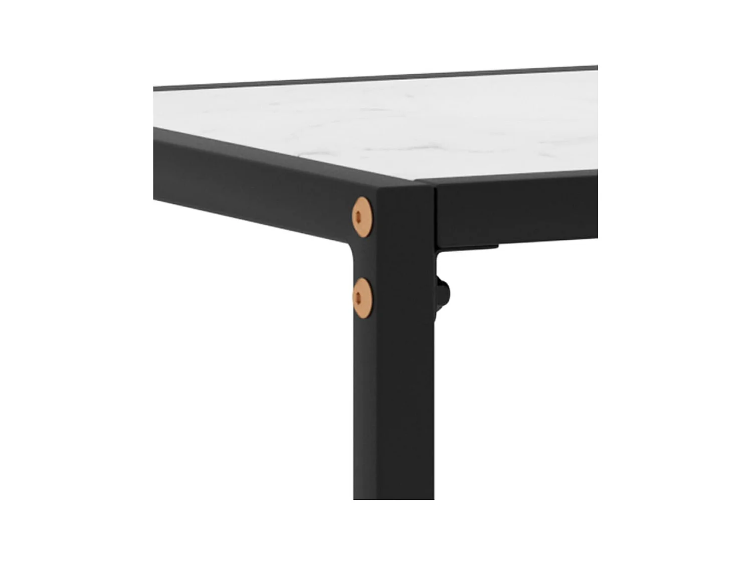 Table console Blanc 80x35x75 cm Verre trempé