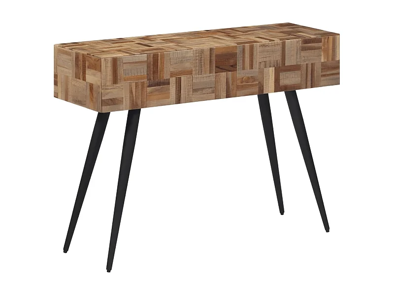Consoletafel 110x34x80 cm massief gerecycled teakhout