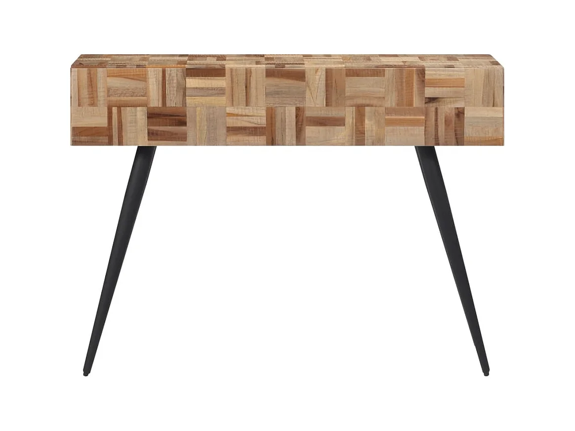 Consoletafel 110x34x80 cm massief gerecycled teakhout