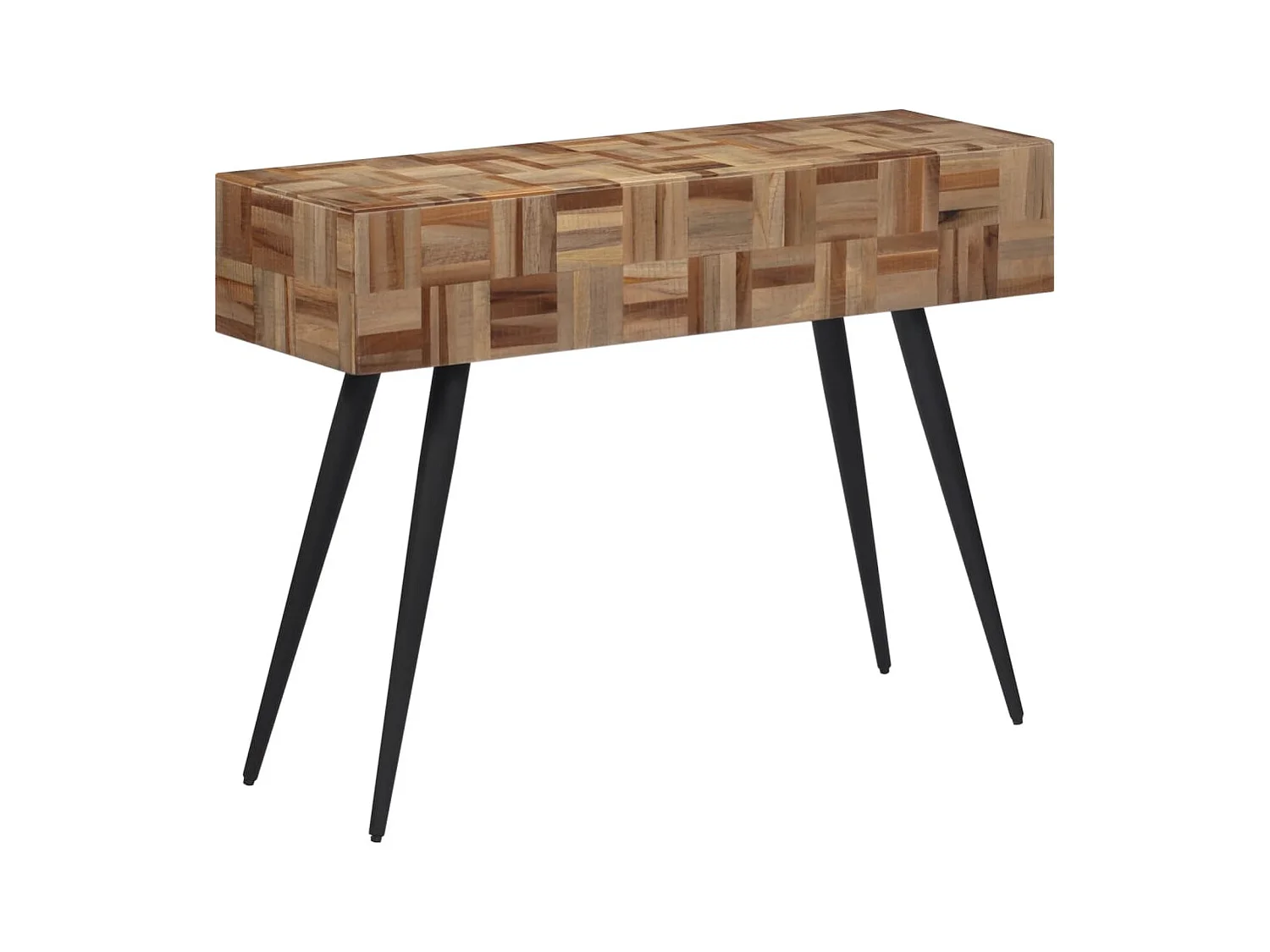 Consoletafel 110x34x80 cm massief gerecycled teakhout