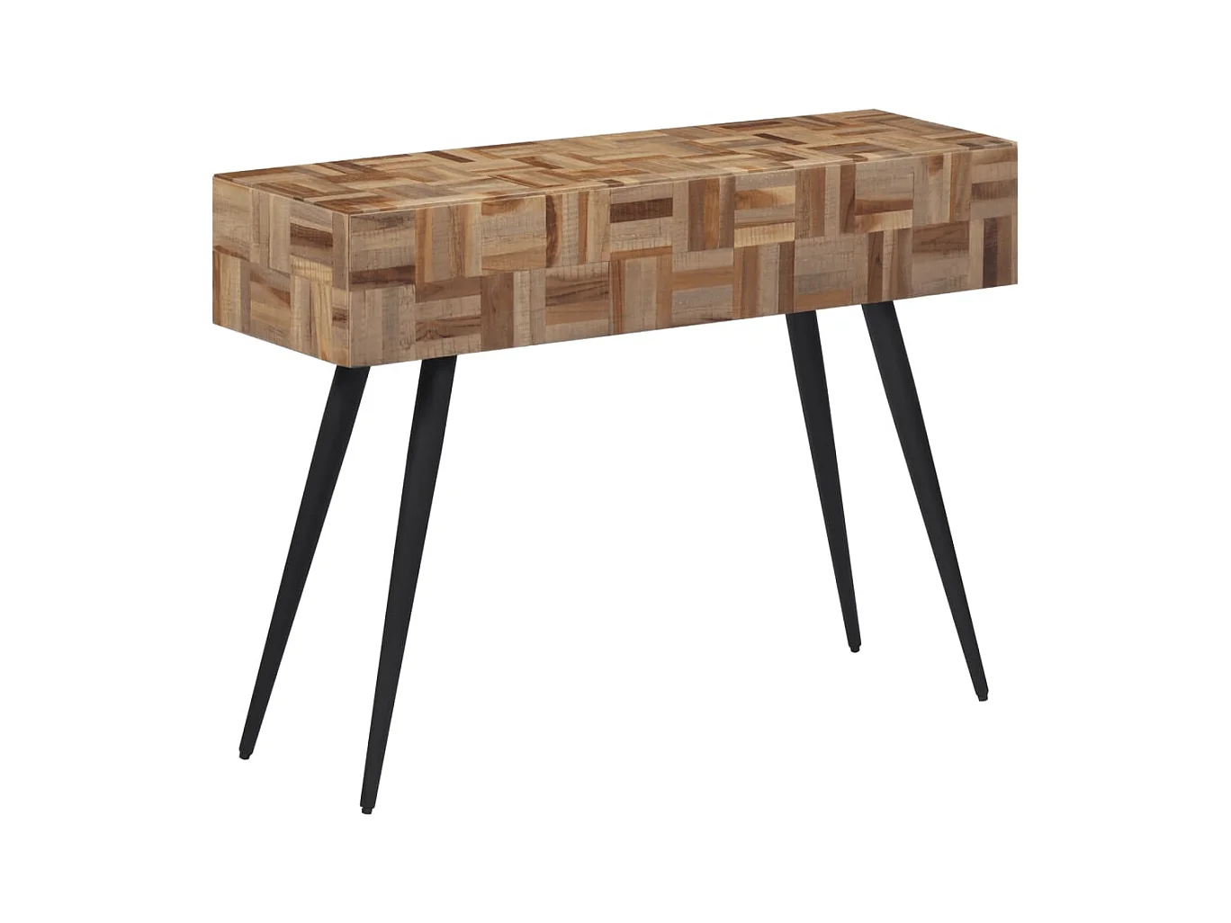 Consoletafel 110x34x80 cm massief gerecycled teakhout