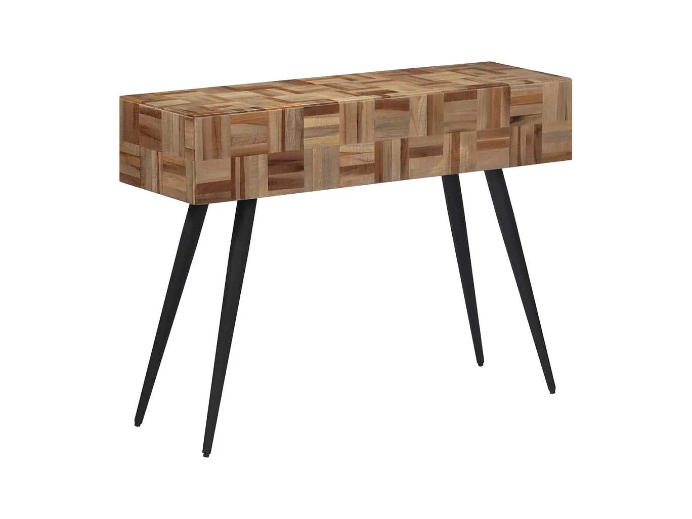 Consoletafel 110x34x80 cm massief gerecycled teakhout