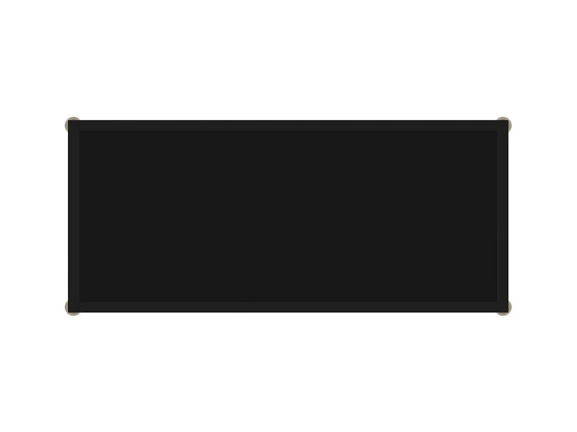 Consolle nera 80x35x75 cm Vetro temperato