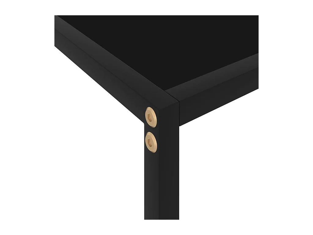 Consolle nera 80x35x75 cm Vetro temperato