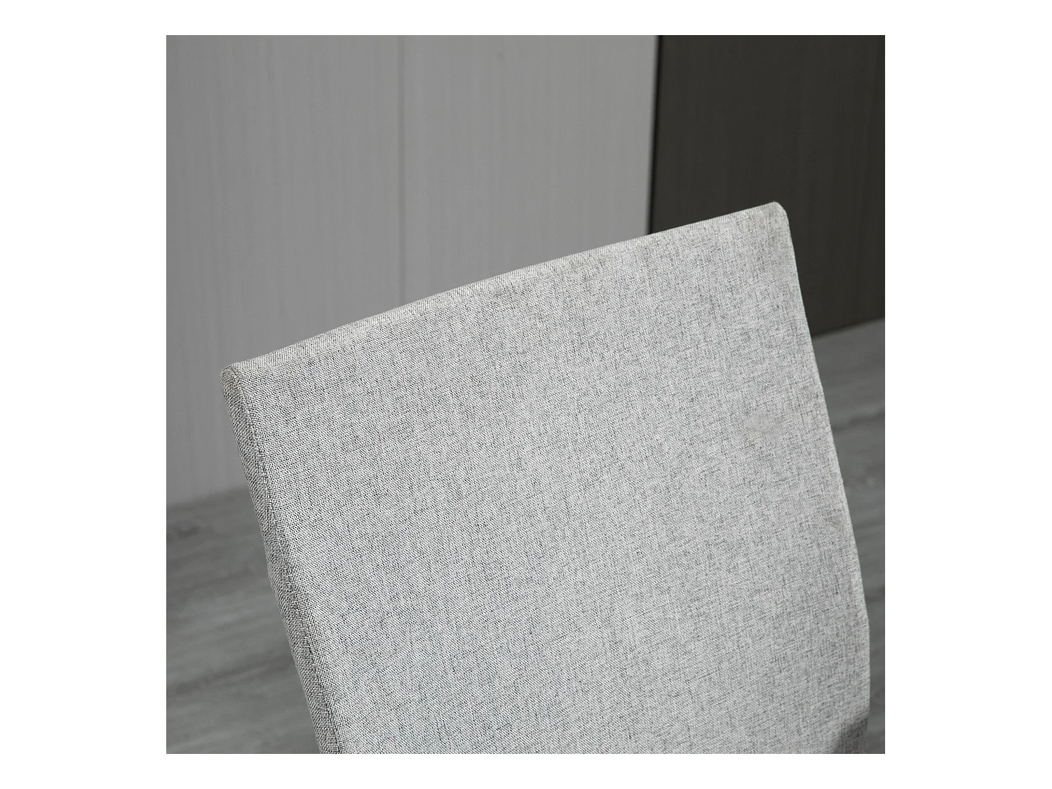 Chaise de bureau ergonomique, réglable en hauteur, avec fonction basculante, tissu lin, gris, (61x61x99 cm)  ###