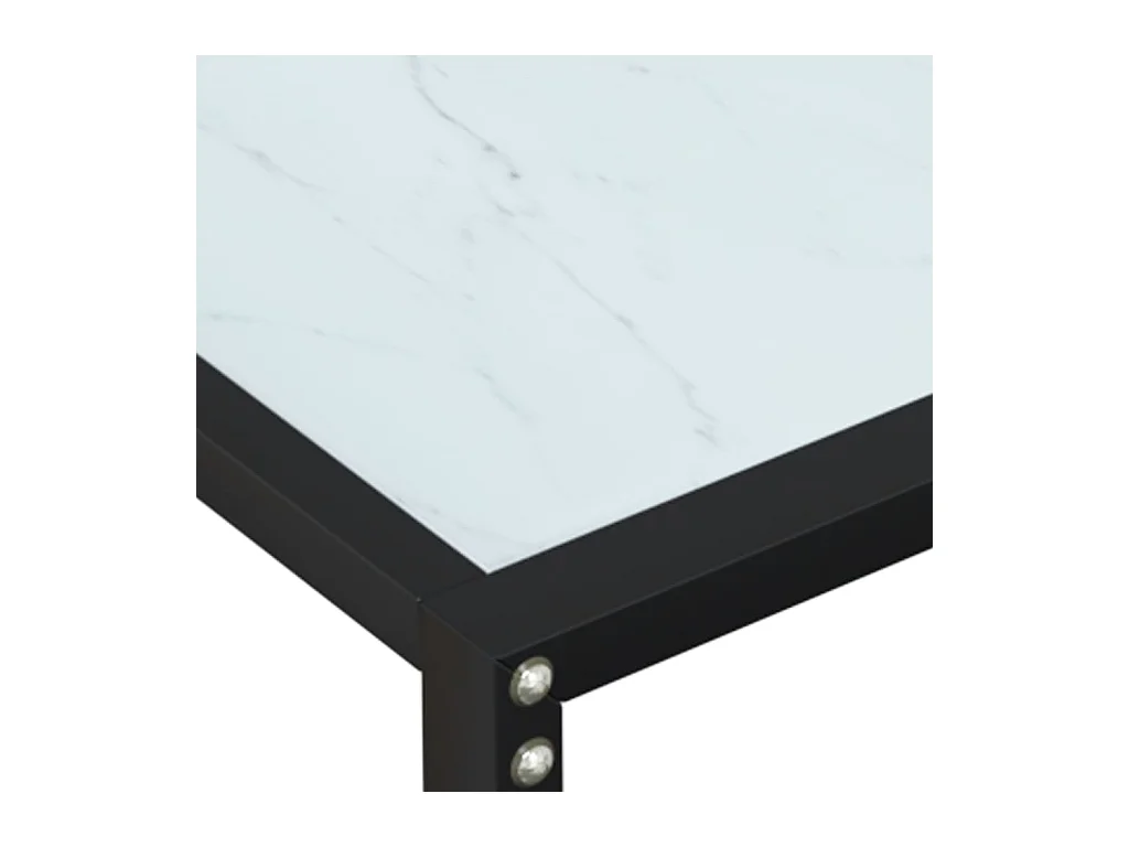 Consoletafel van wit marmer 180x35x75,5 cm Gehard glas