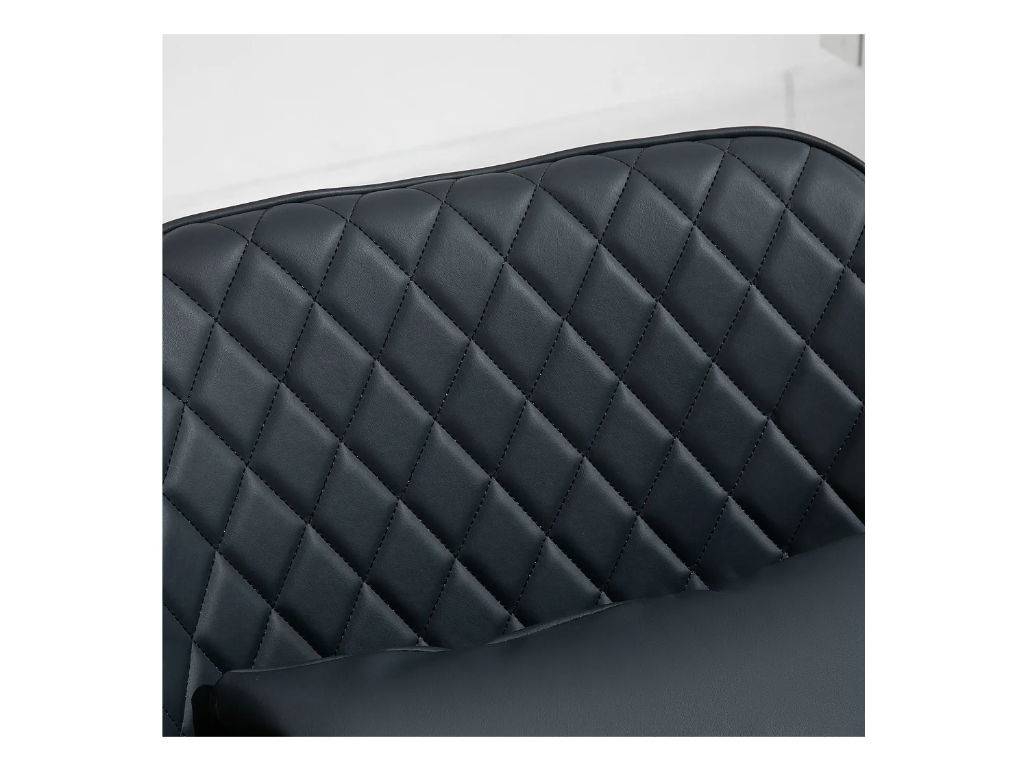 Fauteuil de bureau avec massage, réglable en hauteur, ergonomique, avec coussin lombaire, cuir synthétique, gris (57x70x86 cm)