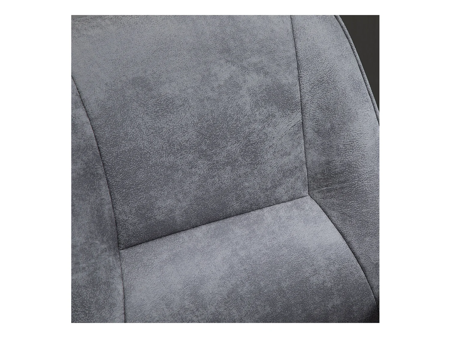 Fauteuil de bureau XXL ergonomique, avec fonction bascule, en polyester, gris clair (67x69x92-102 cm)