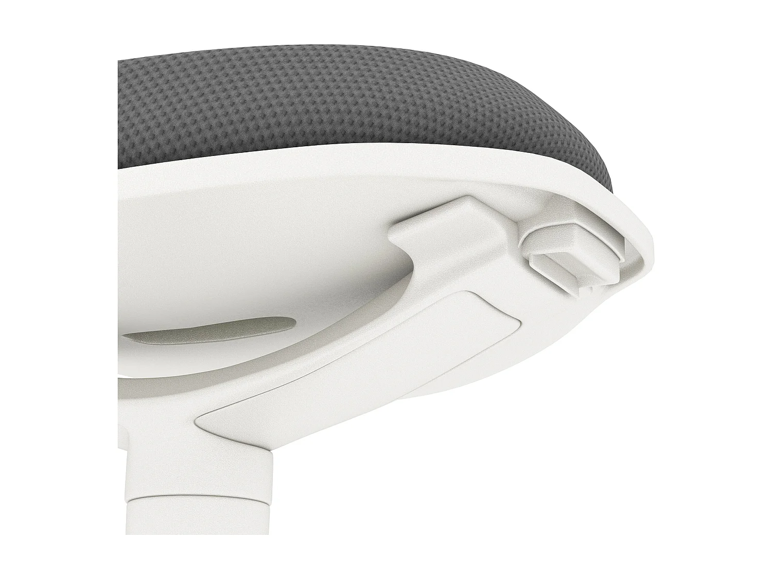 Siège de bureau ergonomique, pivotant, ajustable en hauteur, tissu mesh gris, pour un confort optimal (42.5x35.5x56.5-71.5 cm)