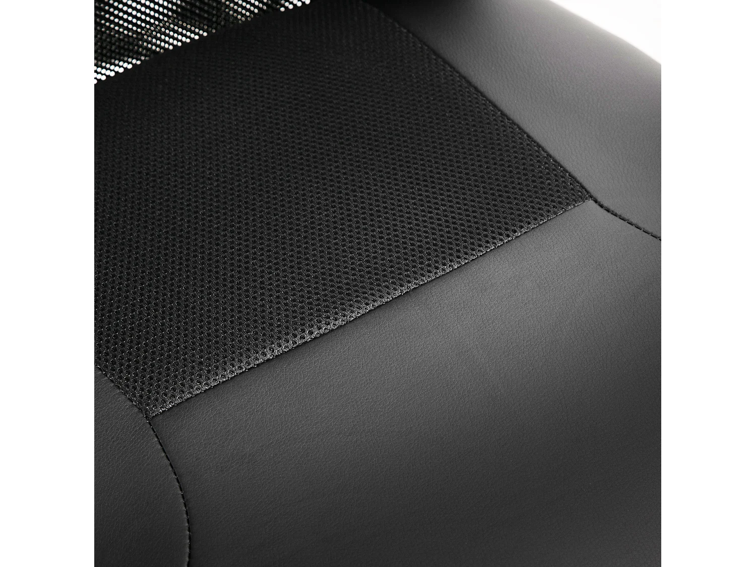 Fauteuil de bureau ergonomique avec fonction de bascule, simili cuir noir (66x73x108-118 cm)