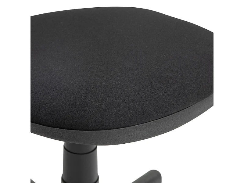 Fauteuil de bureau ergonomique, tissu élastique, noir, pivotant, réglable en hauteur (51x43x85 cm)