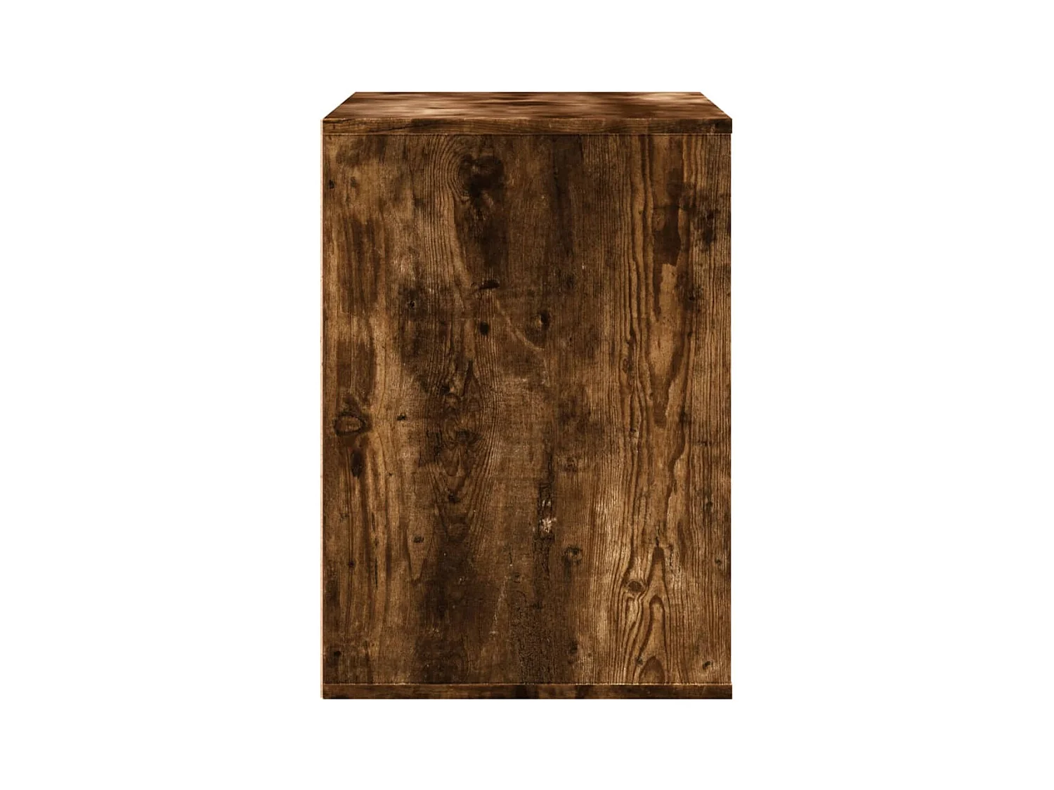 Gerookte eikenhouten hoekladekast 80x41x58 cm bewerkt hout