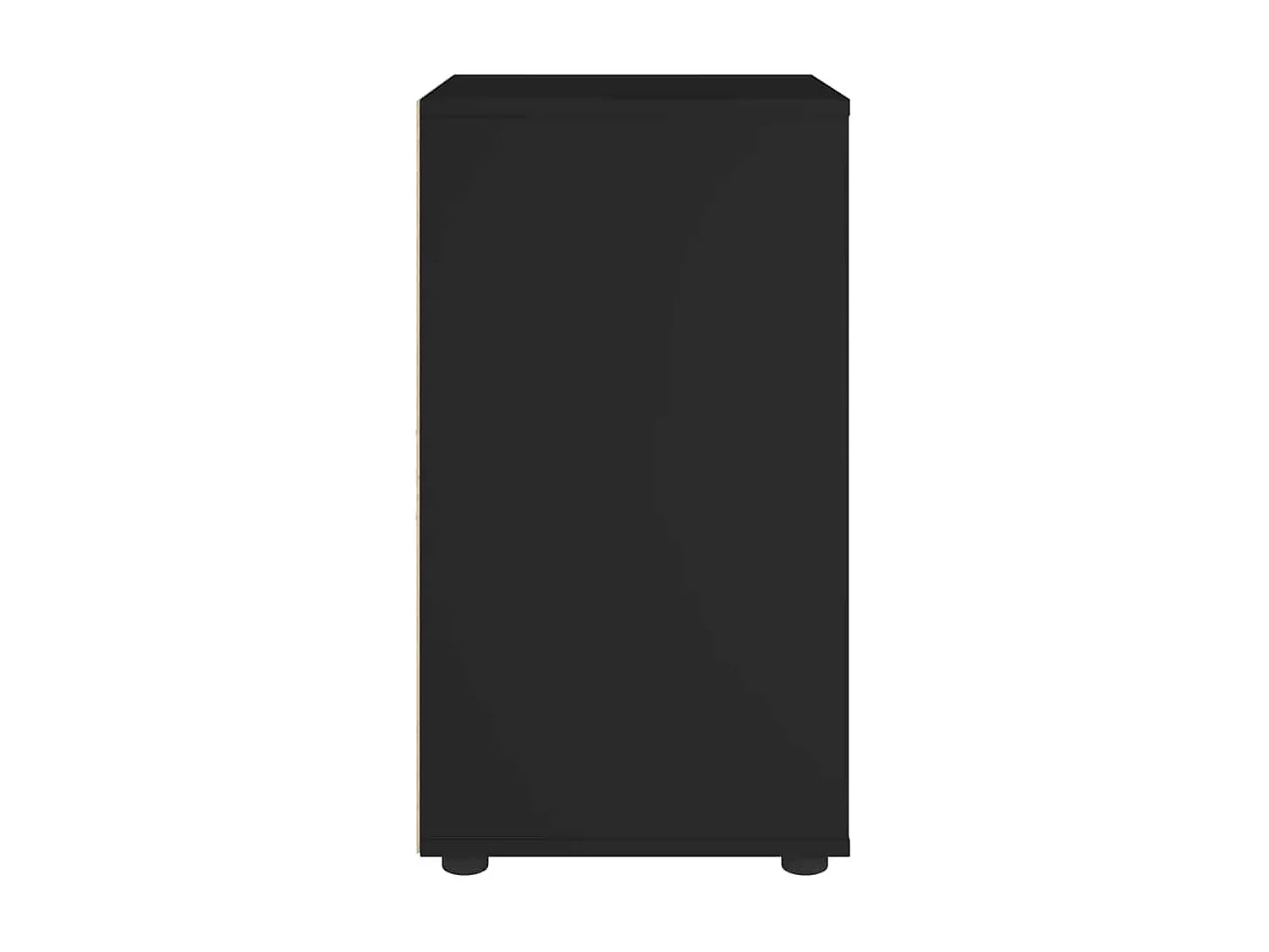 Buffet  noir 60x40x73 cm bois d'ingénierie