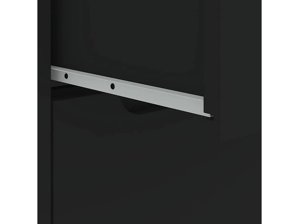 Buffet  noir 60x40x73 cm bois d'ingénierie