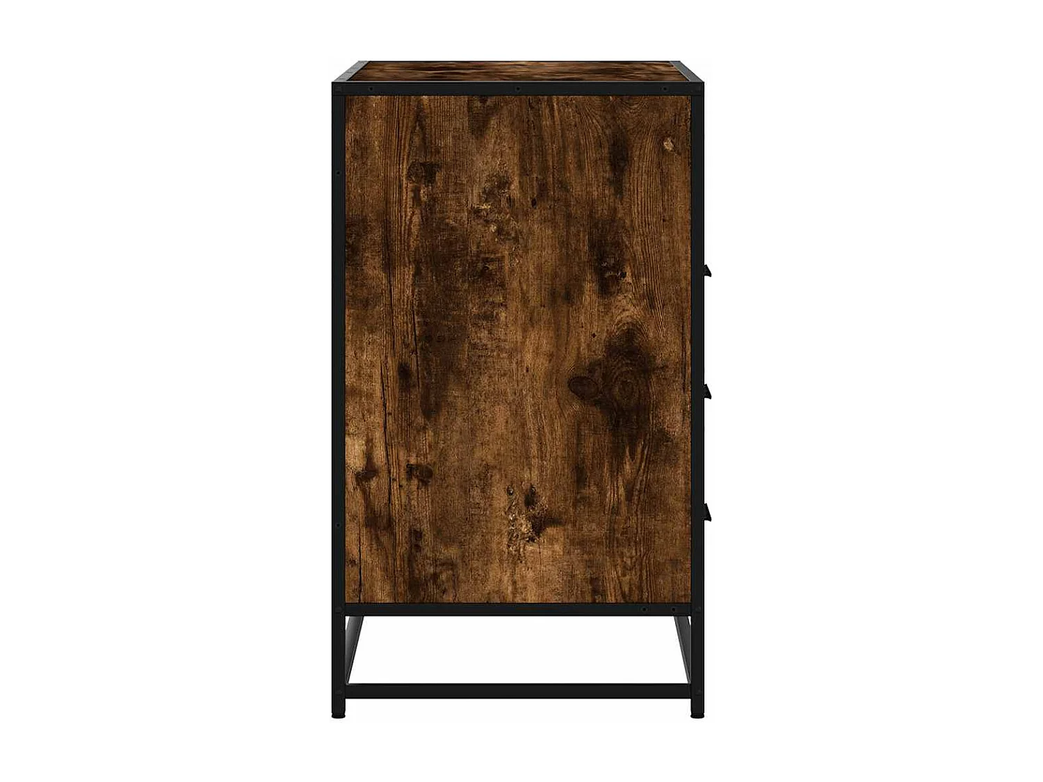 Commode chêne fumé 70x41x70 cm bois d'ingénierie