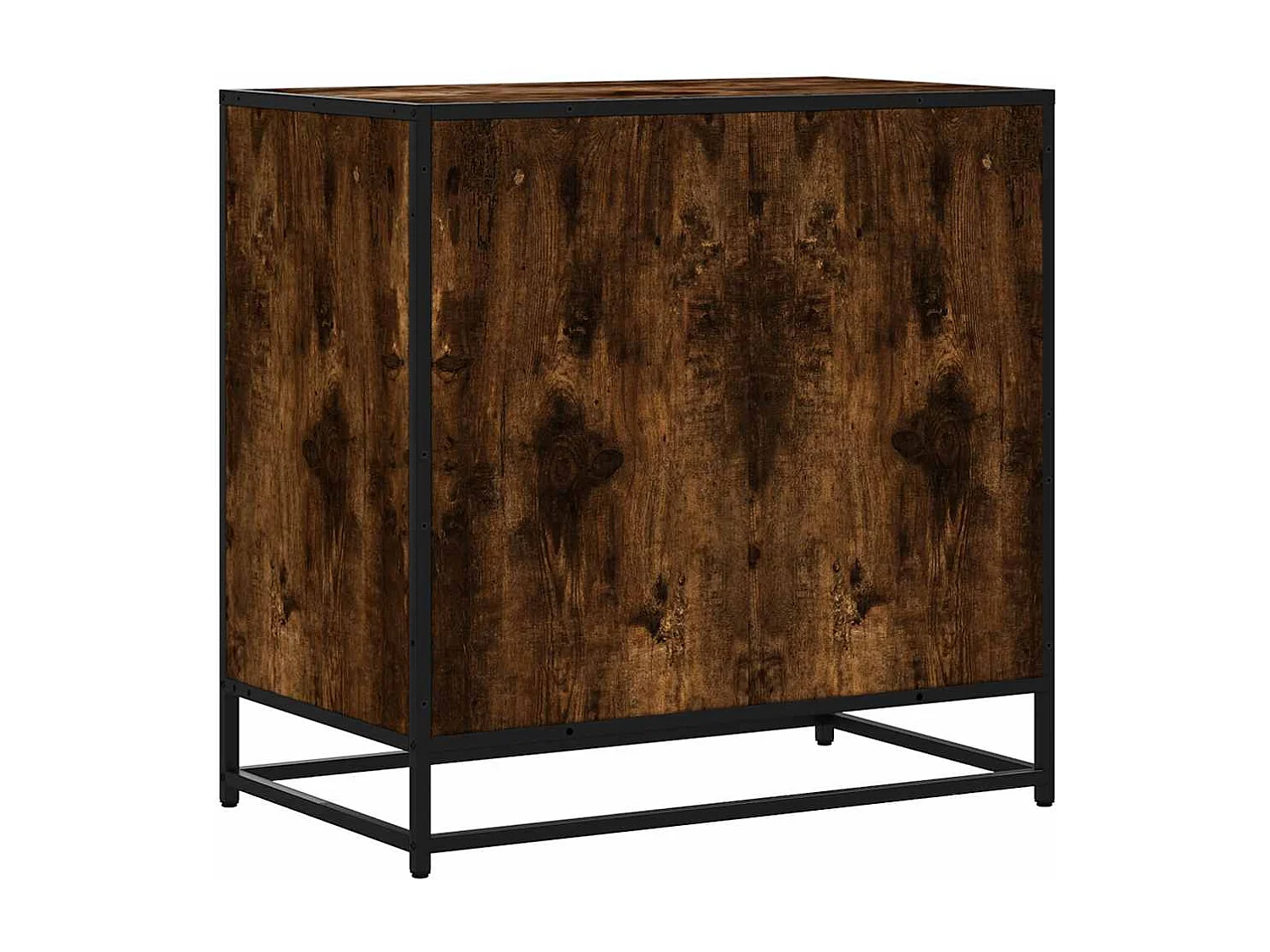 Commode chêne fumé 70x41x70 cm bois d'ingénierie