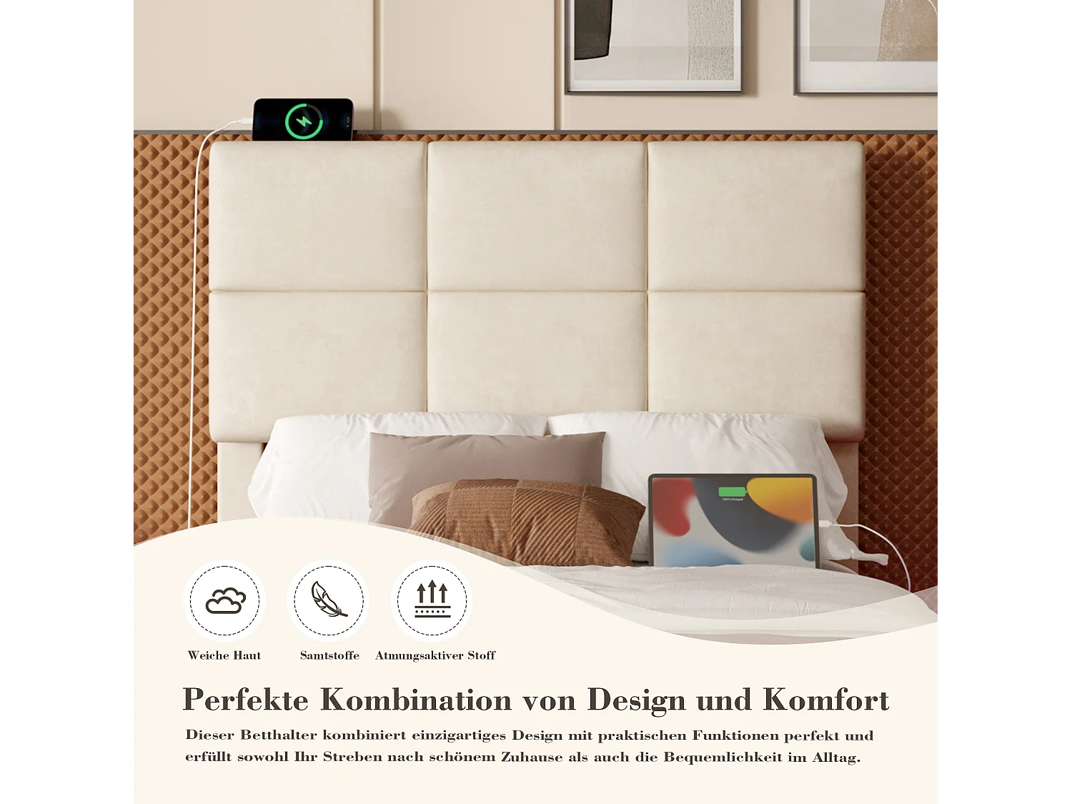 Letto moderno 90x200 cm con testiera geometrica, LED, USB Type-C, regolabile, 2 cassetti portaoggetti, idraulico (92x206x105-115 cm)