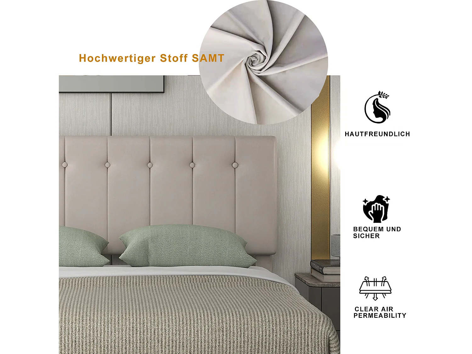 Lit double 140x200cm, rangement hydraulique, tête réglable, sommier métal, simili cuir crème (203x140x106cm)