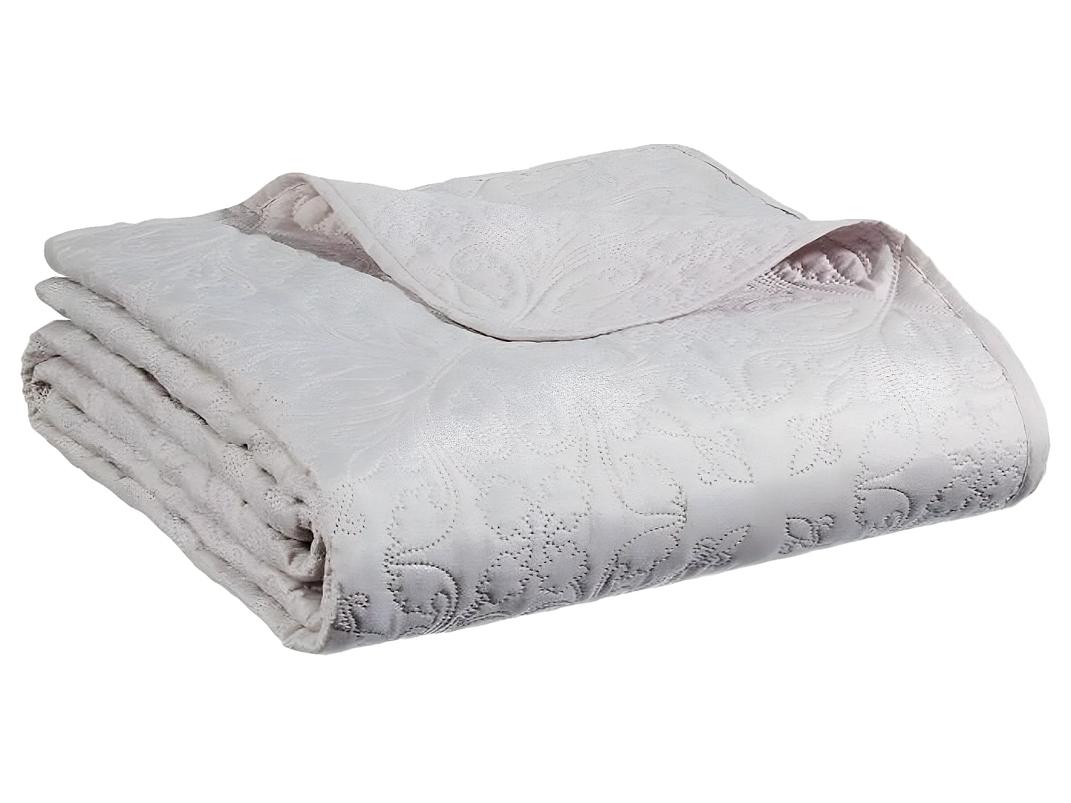 Dessus de lit + 2 taies d'oreiller coloris Beige en polyester - Longueur 260 x Profondeur 240 x Hauteur 0,50 cm