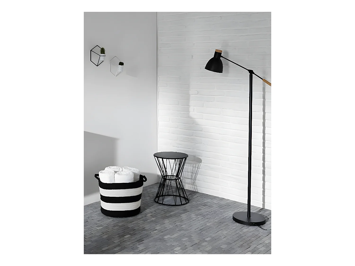 Carrelage mosaïque (Boite de 1m²) /Plaque de mosaïque mur et sol en marbre naturel coloris gris clair - 30 x 30 cm