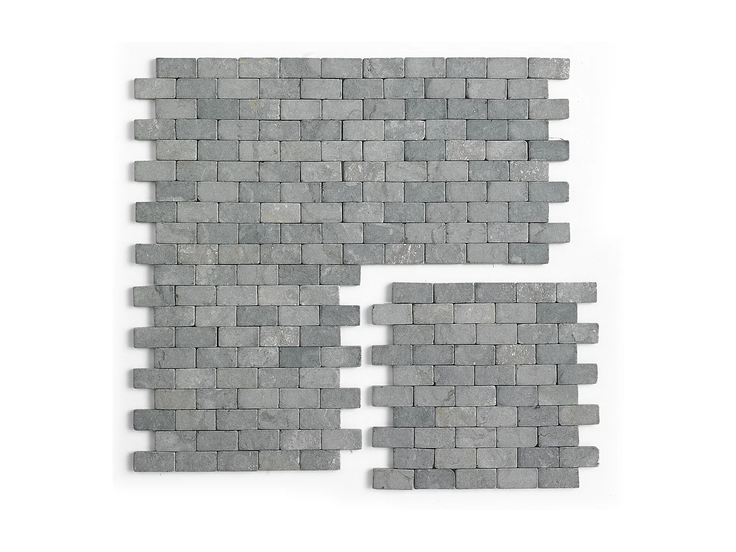 Carrelage mosaïque (Boite de 1m²) / Plaque de mosaïque mur et sol en marbre naturel coloris gris mat - 30 x 30 cm