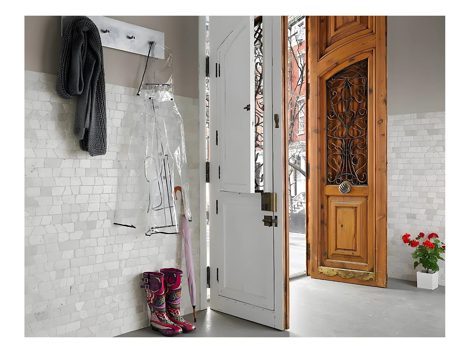 Carrelage mosaïque (Boite de 1m²) /Plaque de mosaïque mur et sol en marbre naturel coloris blanc - 14.8 x 30,5 cm