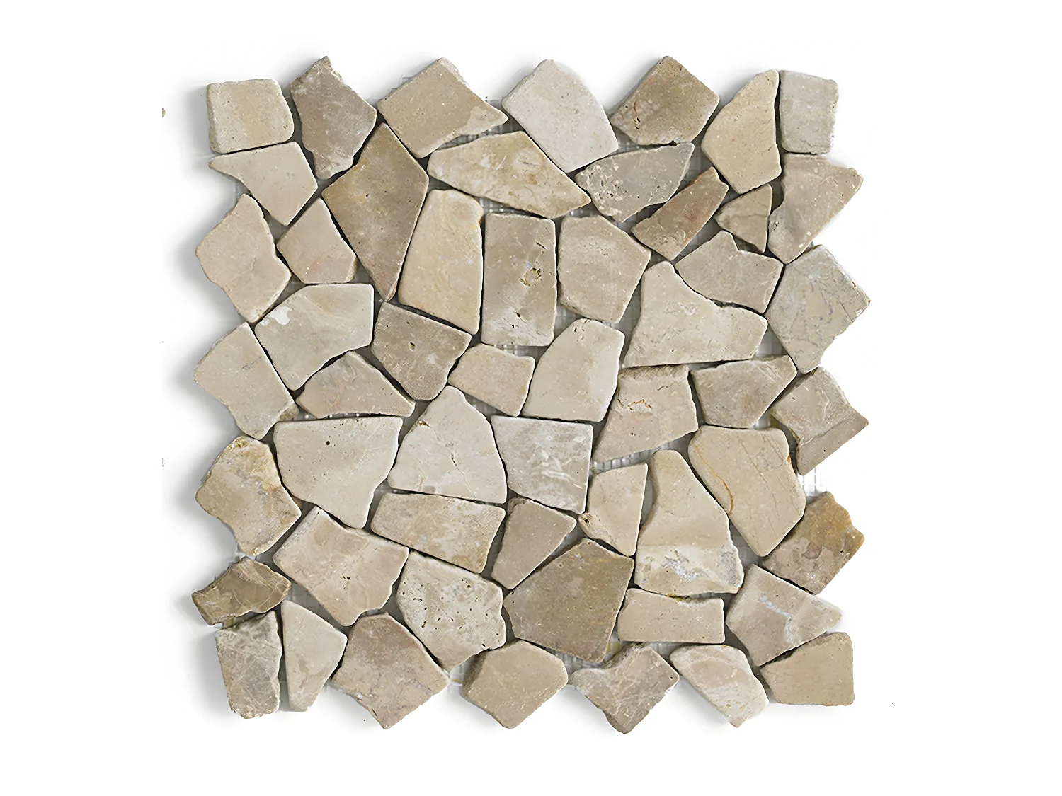 Carrelage de mosaïque/Plaque mosaïque mur et sol en marbre naturel coloris marron - 30 x 30 cm