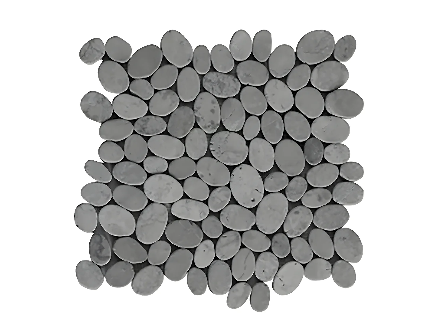 Carrelage de mosaïque/Plaque mosaïque mur et sol en marbre naturel coloris gris mat - 33 x 33 cm