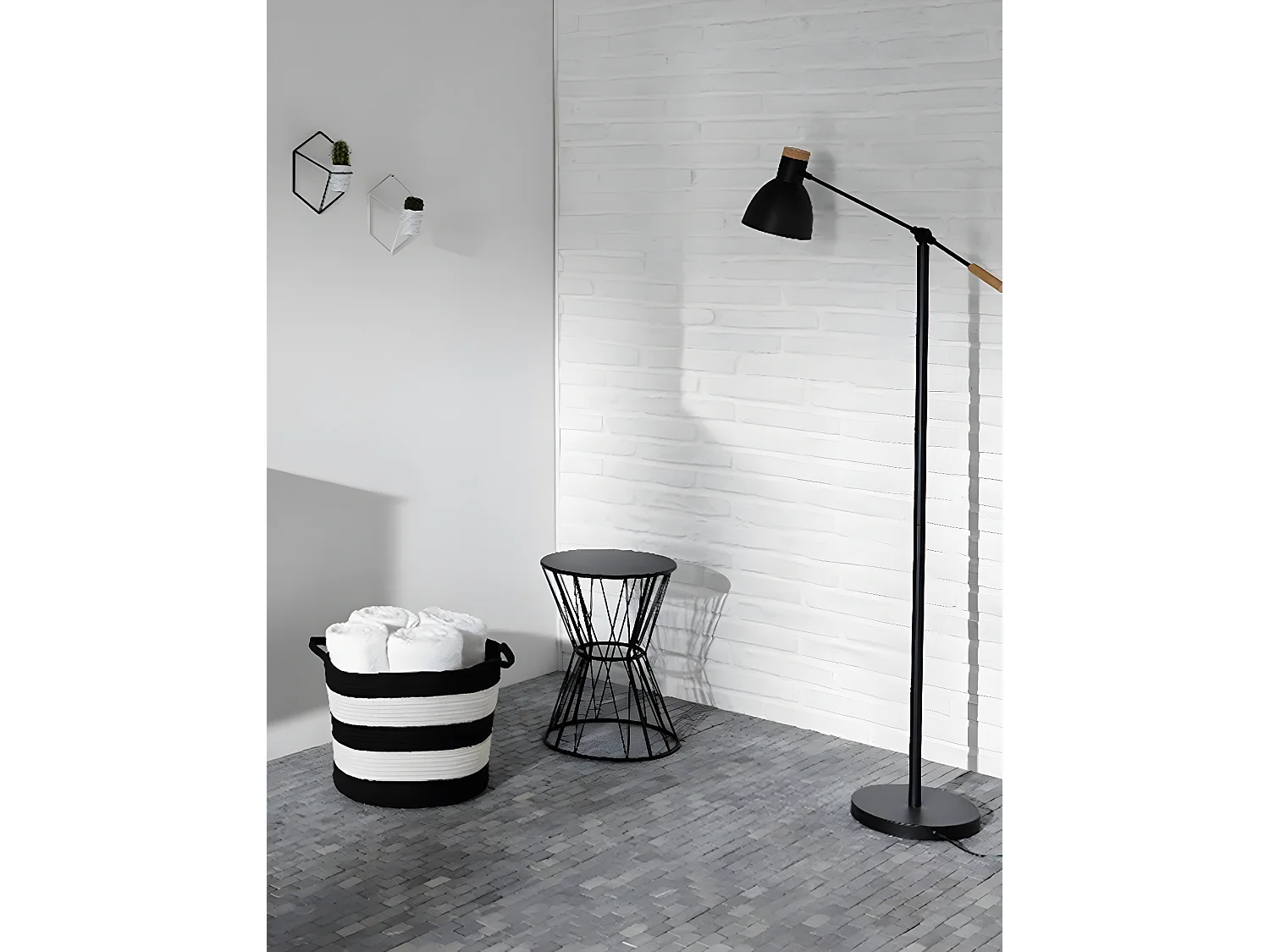 Carrelage mosaïque / Plaque de mosaïque mur et sol en marbre naturel coloris gris clair - 30 x 30 cm