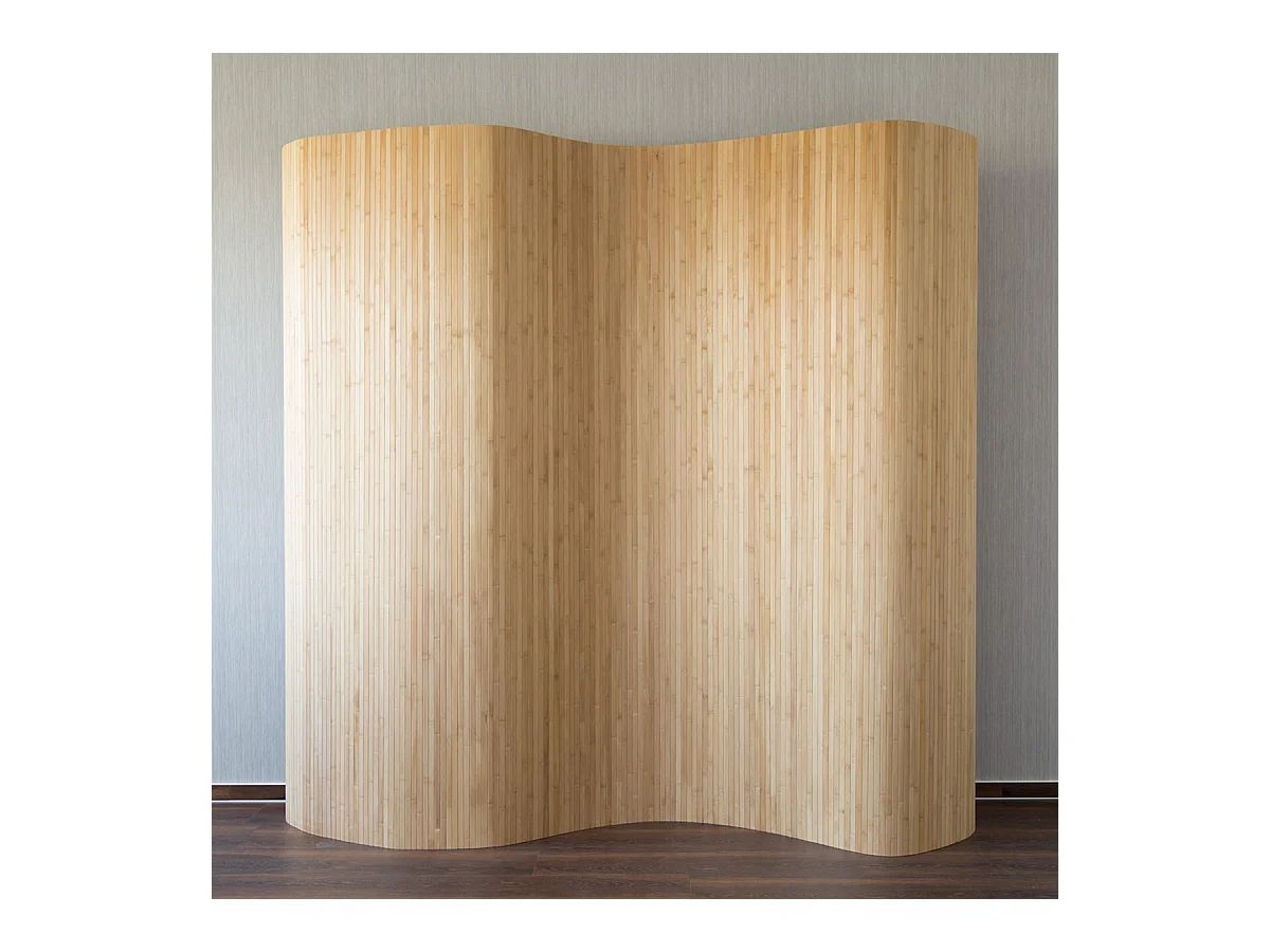 Paravent bambou brun 200 x 250 cm