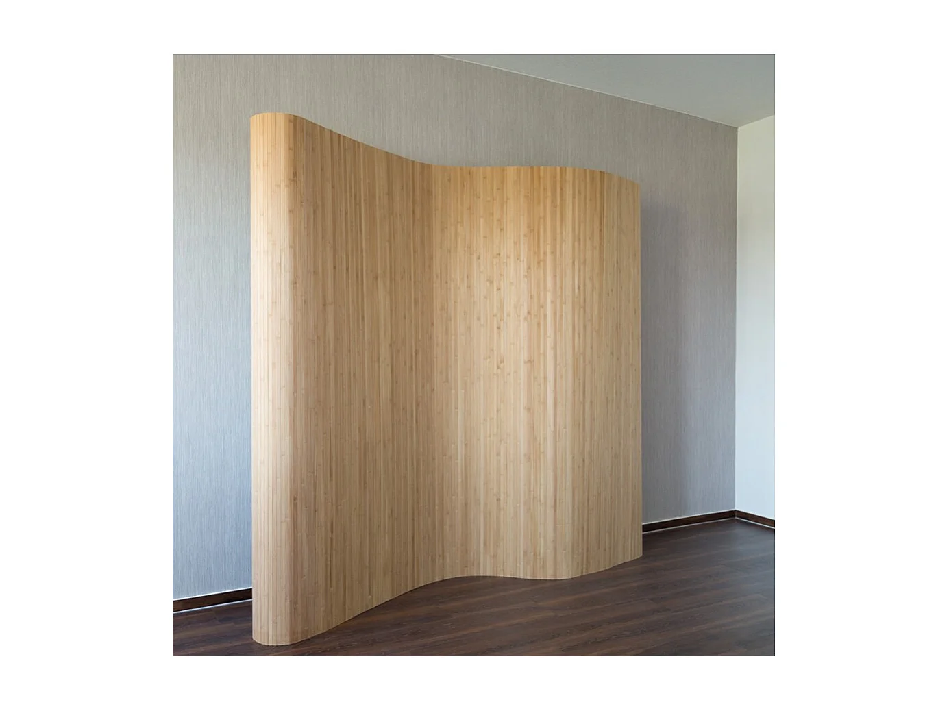 Paravent bambou brun 200 x 250 cm