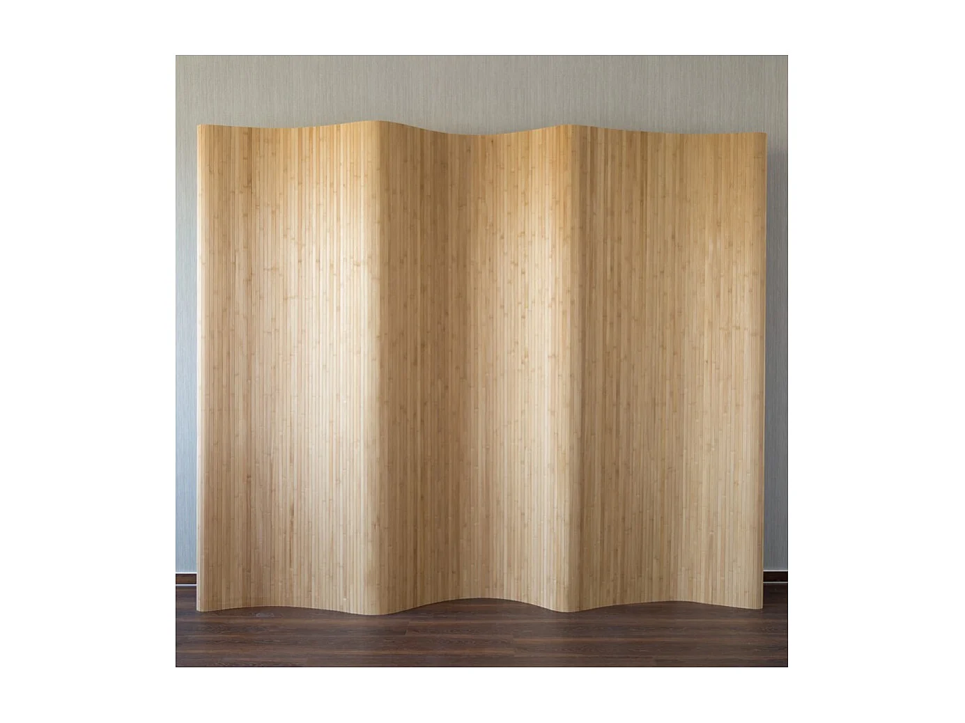 Paravent bambou brun 200 x 250 cm