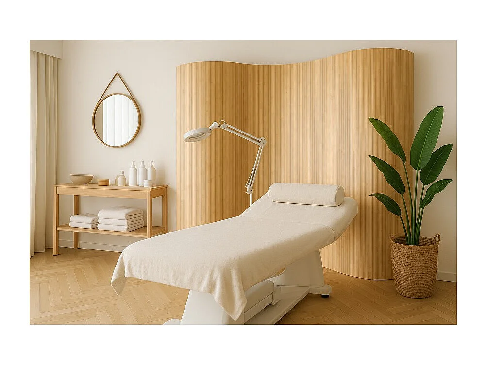 Paravent bambou brun 200 x 250 cm