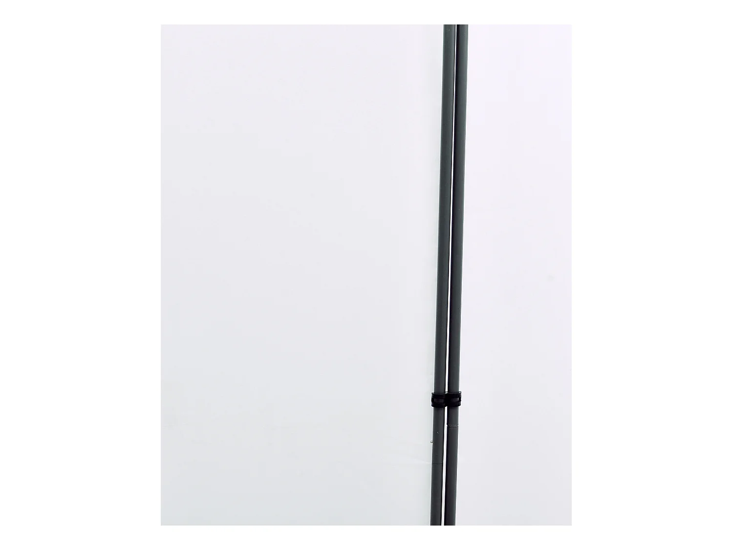 Paravent en métal et tissu blanc de 4 pans - Hauteur 170 cm x Largeur 214 cm