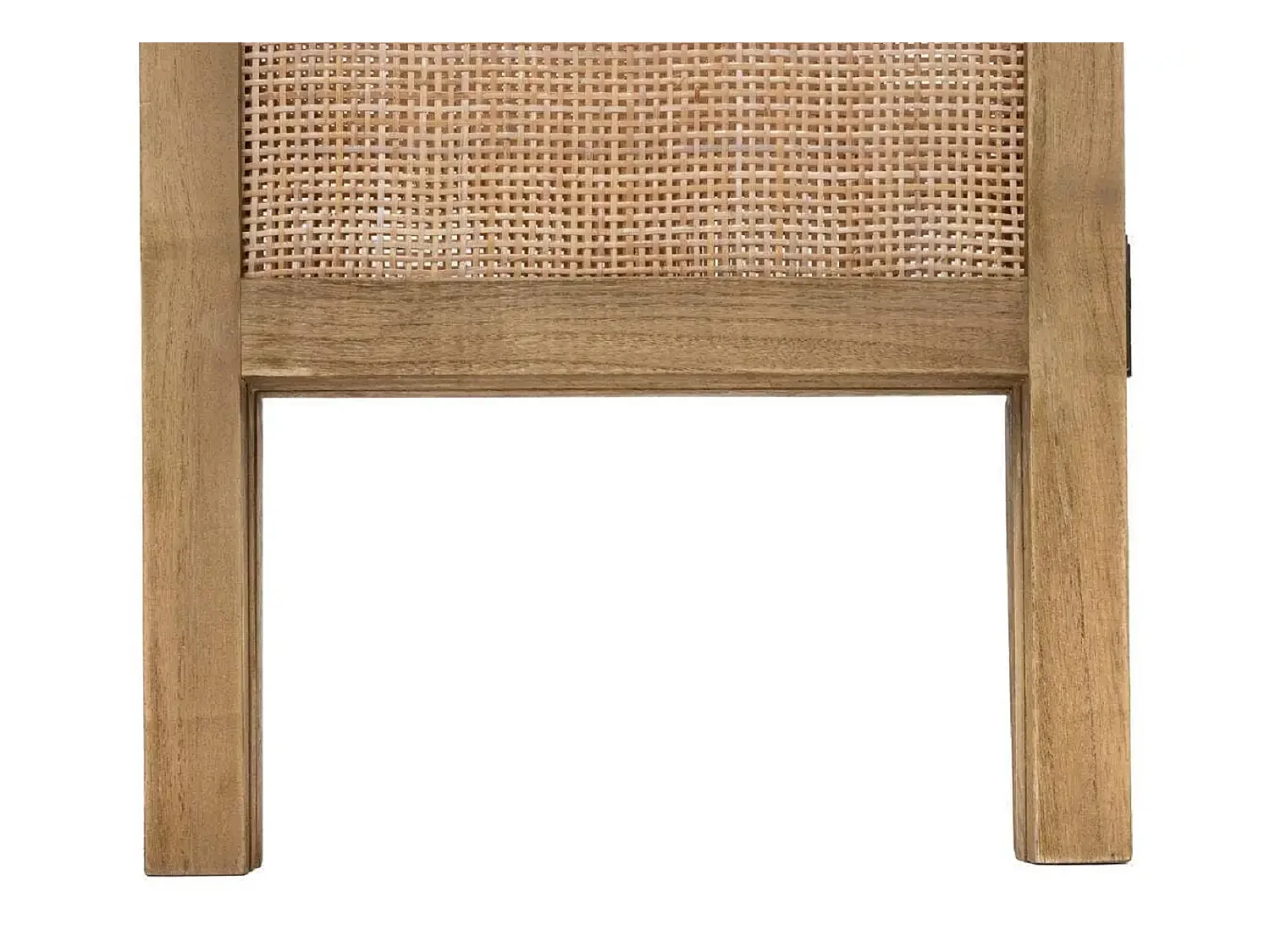 Paravent 3 pans effet cannage,cloison de séparation en bois de paulownia/rotin - Longueur 120 x Profondeur 1.7 x Hauteur 170 cm