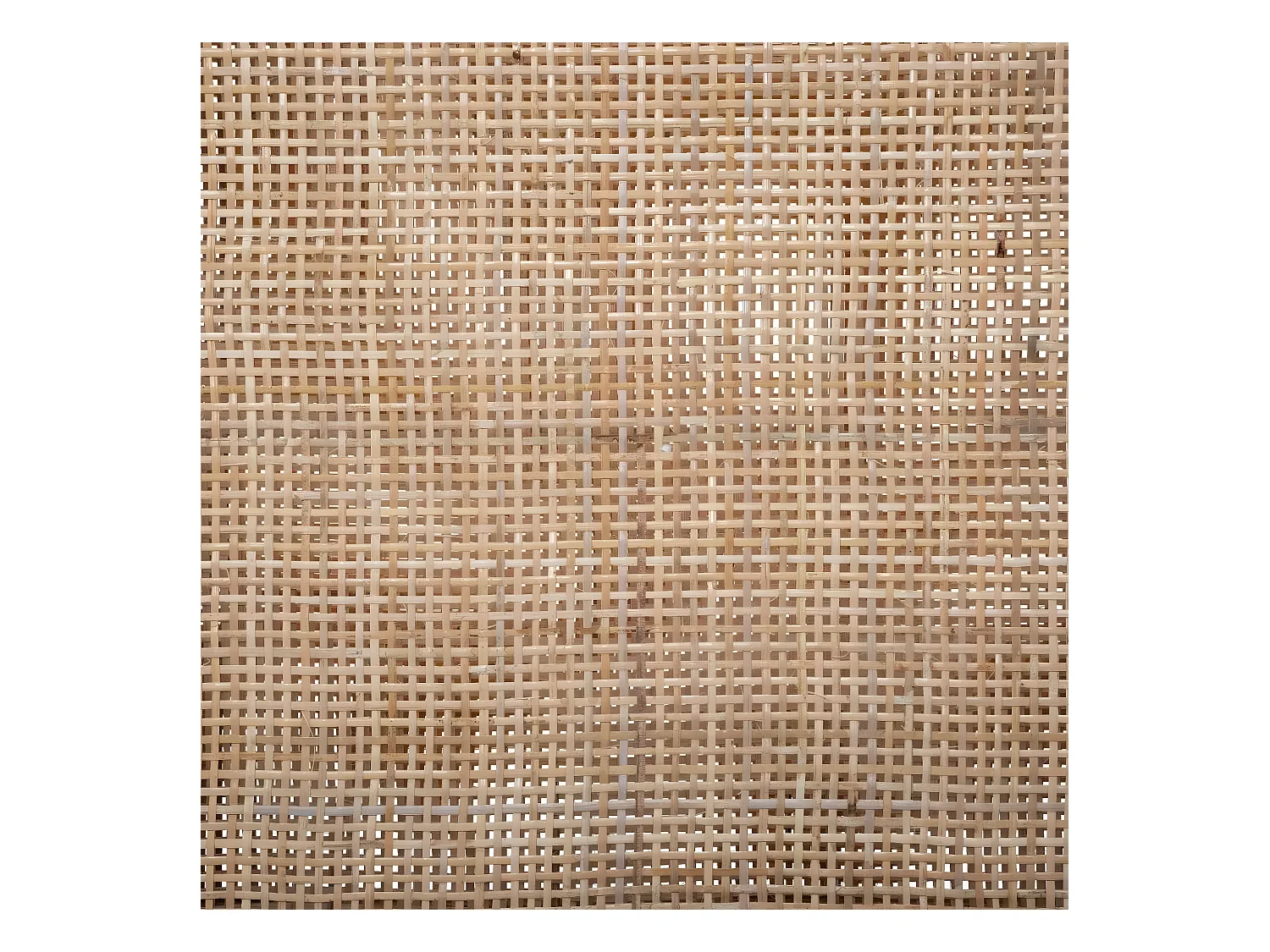 Paravent 3 pans effet cannage,cloison de séparation en bois de paulownia/rotin - Longueur 120 x Profondeur 1.7 x Hauteur 170 cm