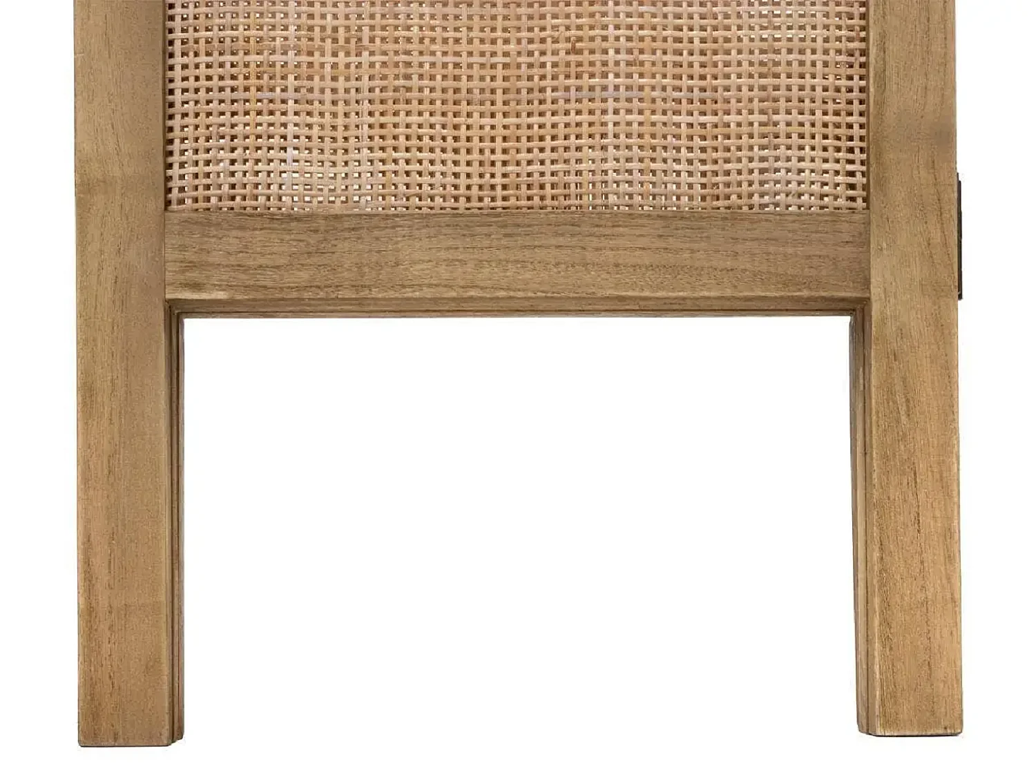 Paravent 3 pans effet cannage,cloison de séparation en bois de paulownia/rotin - Longueur 120 x Profondeur 1.7 x Hauteur 170 cm