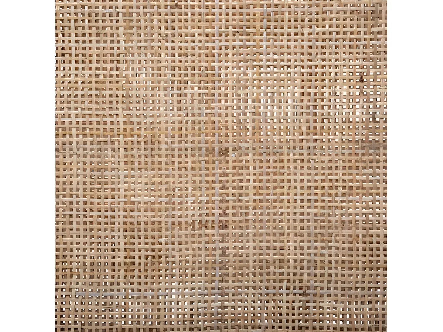 Paravent 3 pans effet cannage,cloison de séparation en bois de paulownia/rotin - Longueur 120 x Profondeur 1.7 x Hauteur 170 cm