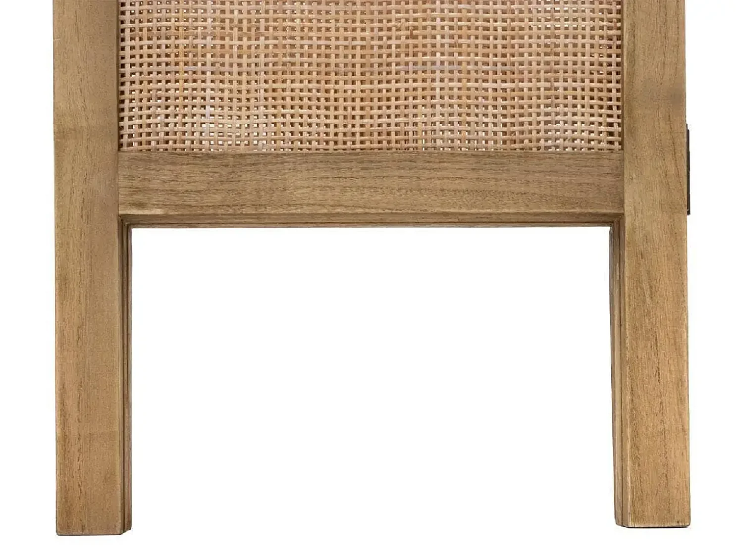 Paravent 3 pans effet cannage,cloison de séparation en bois de paulownia/rotin - Longueur 120 x Profondeur 1.7 x Hauteur 170 cm