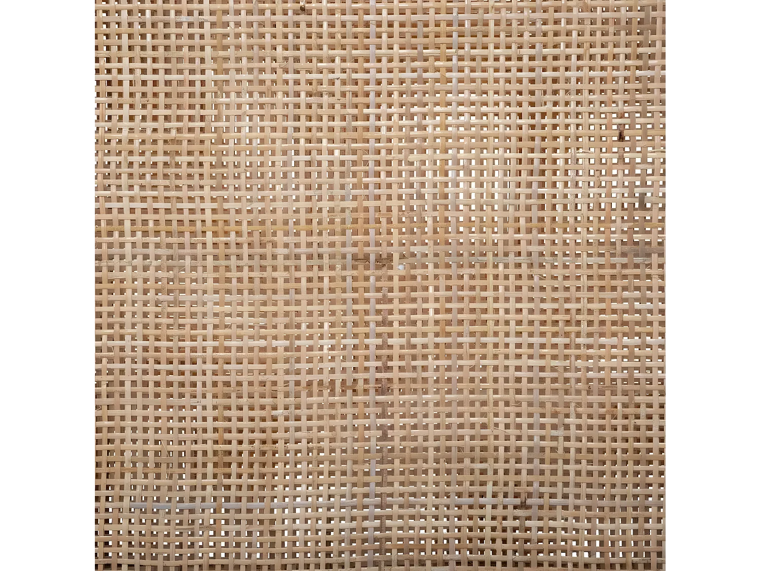 Paravent 3 pans effet cannage,cloison de séparation en bois de paulownia/rotin - Longueur 120 x Profondeur 1.7 x Hauteur 170 cm