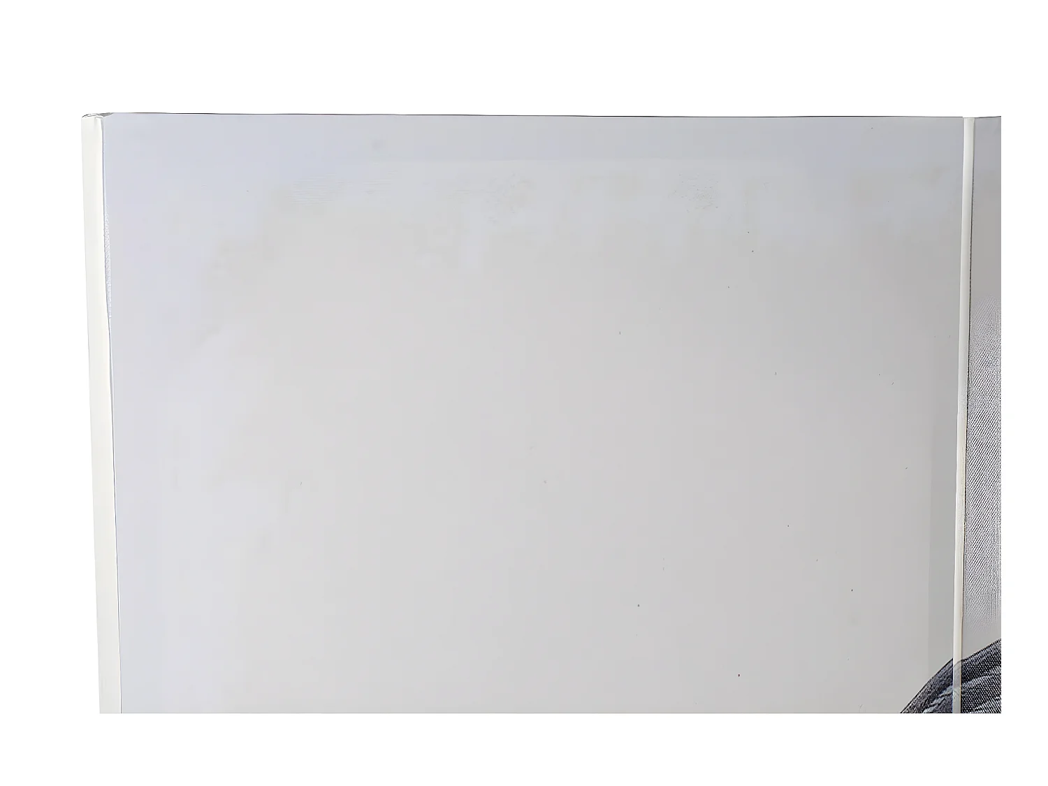 Paravent 2 faces de 3 pans en pin et toile motif cigogne - Longueur 120 x Hauteur 180 x Profondeur 2 cm