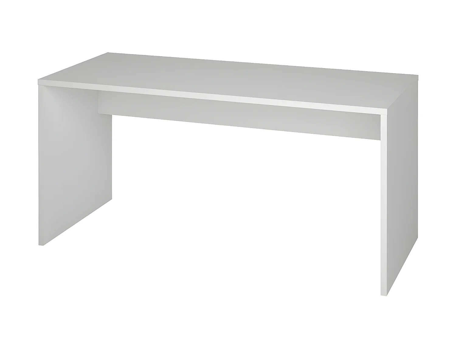 Bureau coloris blanc - Hauteur 75 x Longueur 160 x Profondeur 68 cm