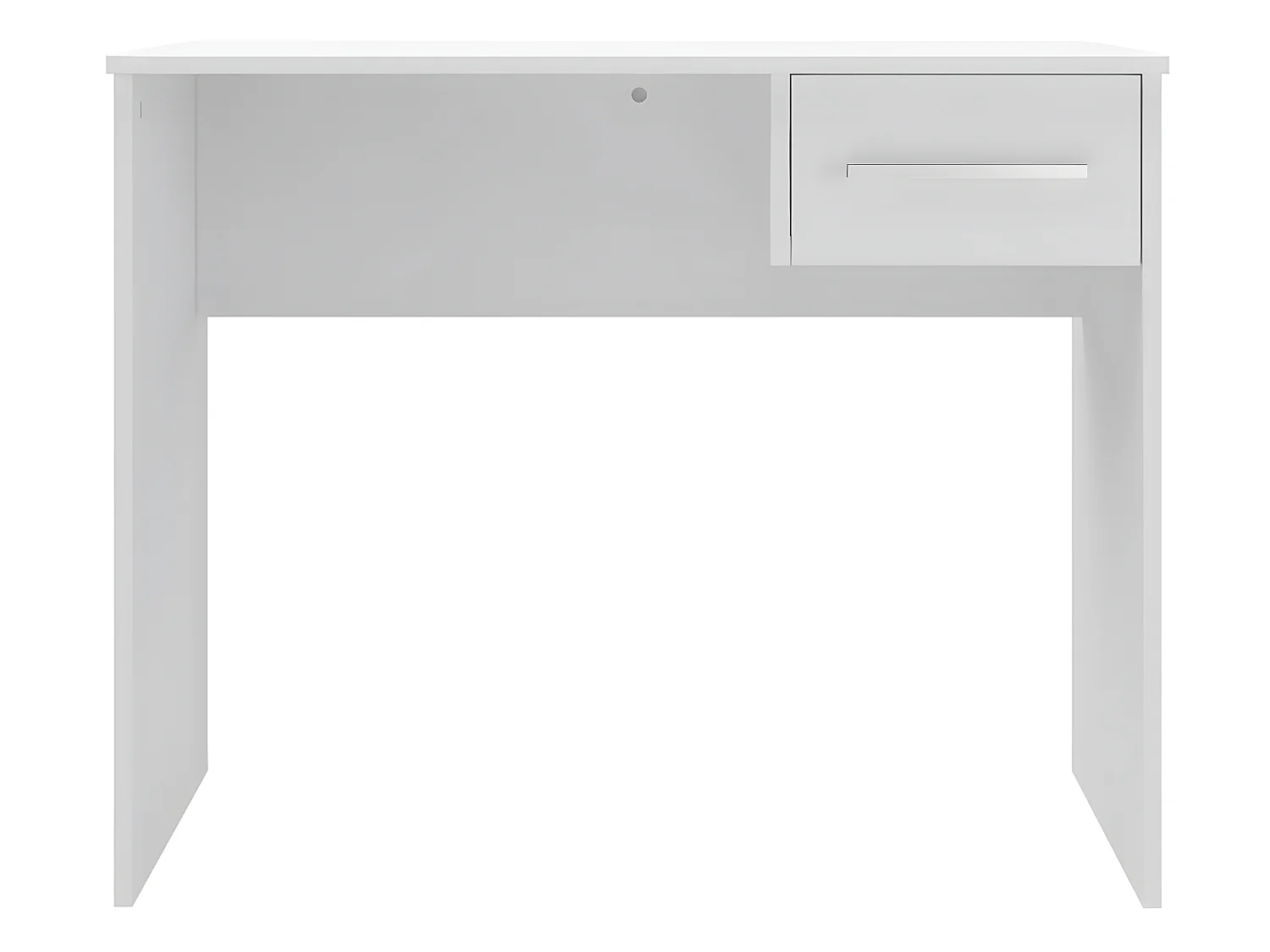 Bureau en mélamine coloris blanc - Longueur 90 x profondeur 50 x Hauteur 75 cm