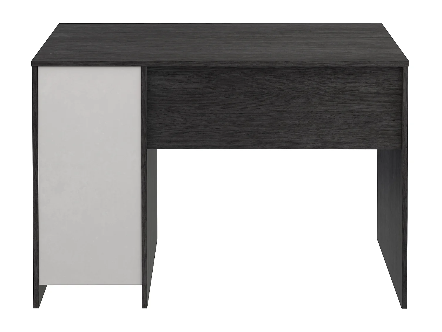 Bureau en mélamine coloris gris foncé avec 3 tiroirs  - Longueur 110 x profondeur 56 x Hauteur 73 cm 
