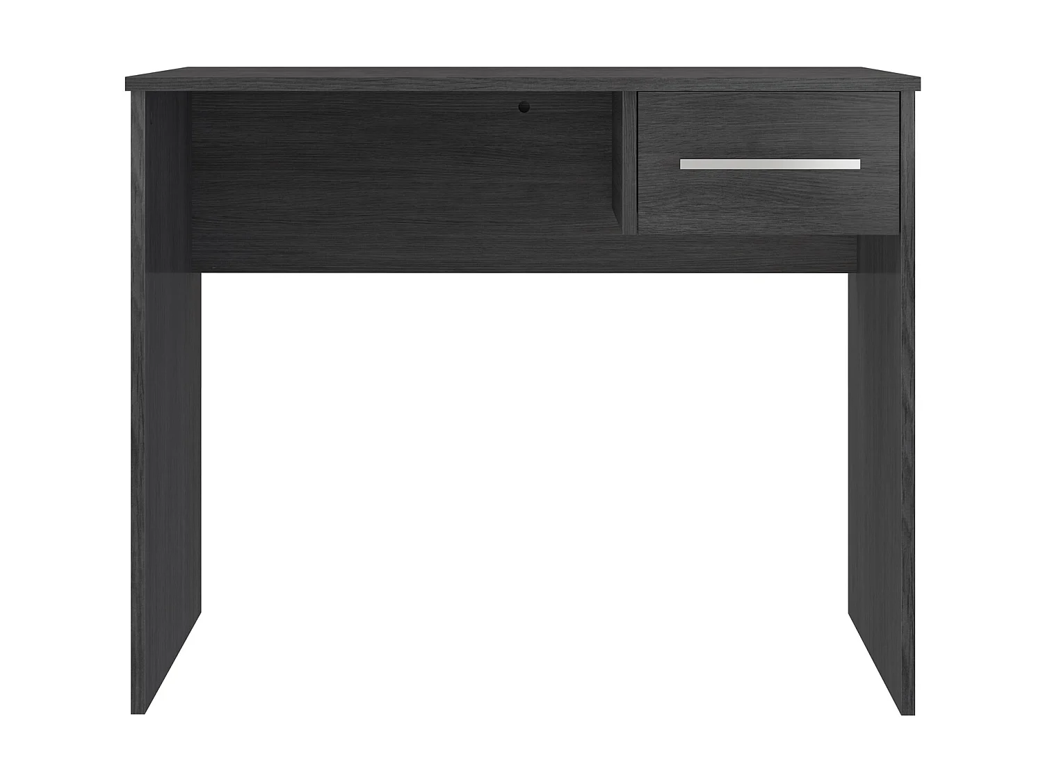 Bureau en panneau de particules mélaminés coloris gris - Longueur 50 x Profondeur 90 x Hauteur 73 cm