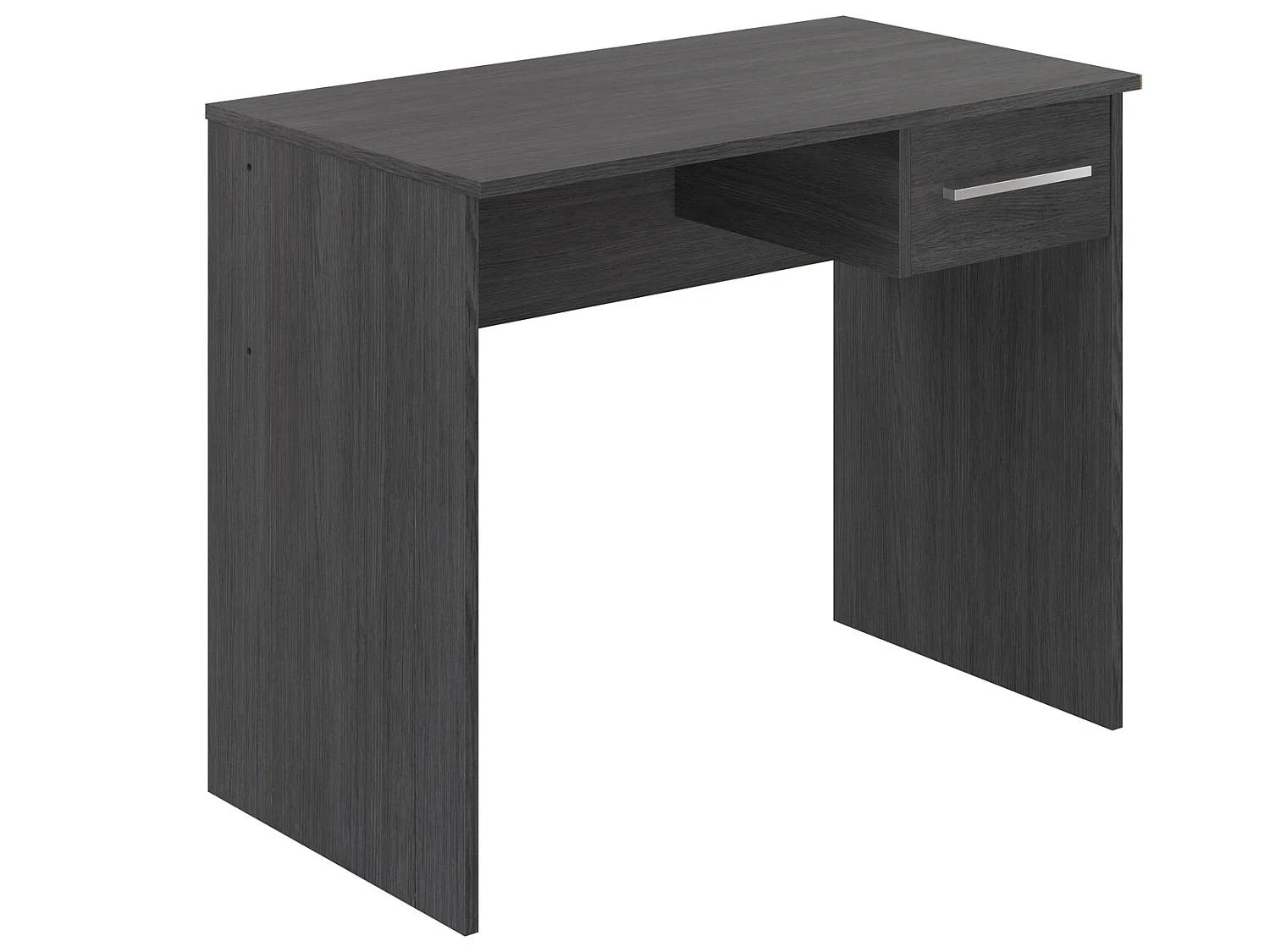 Bureau en panneau de particules mélaminés coloris gris - Longueur 50 x Profondeur 90 x Hauteur 73 cm